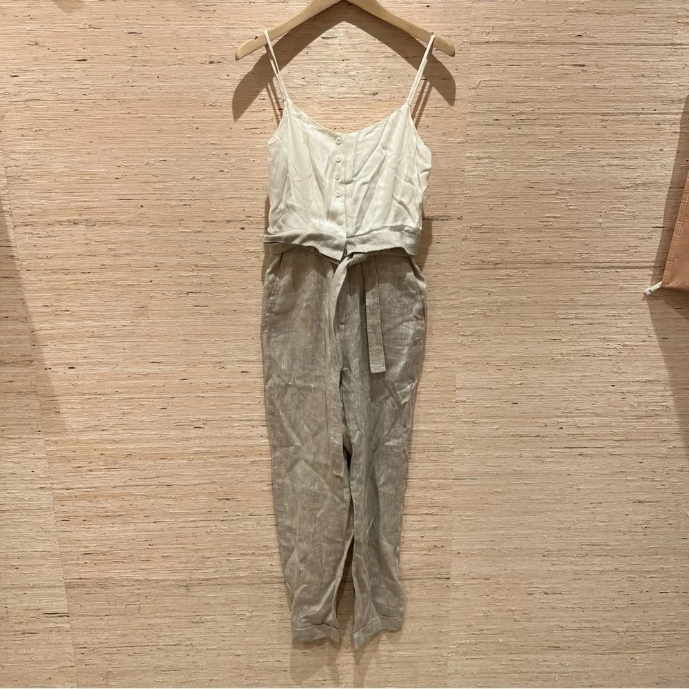 Reformation Linen Jumpsuit 0